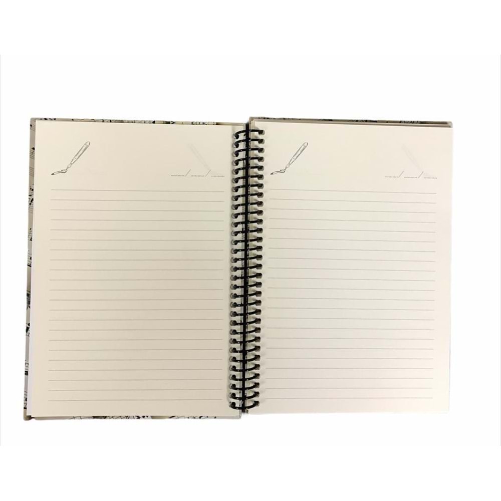 PORTE MUSİC GİFTS YANDAN SPİRALLİ DEFTER