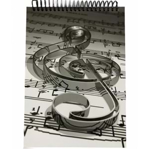 PORTE MUSİC GİFTS ÜSTTEN SPİRALLİ DEFTER