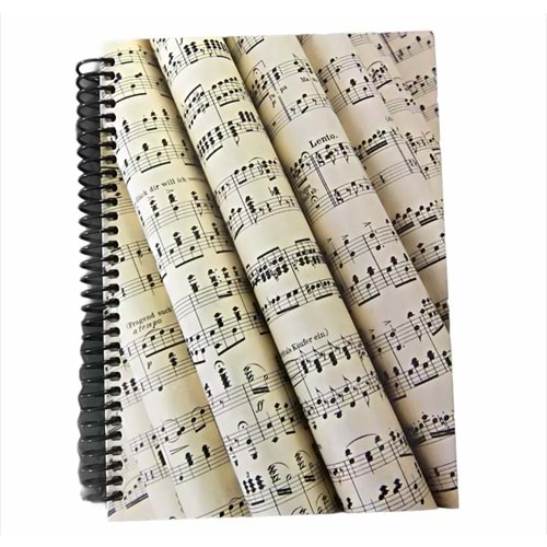 PORTE MUSİC GİFTS YANDAN SPİRALLİ DEFTER